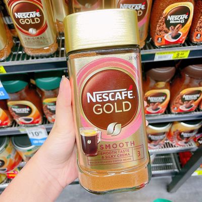 M家澳洲 Nescafe Gold雀巢金牌速溶黑咖啡200g罐装 原味柔和浓郁