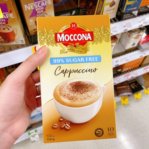 澳洲代购直邮Moccona Cafe顺滑口感细腻泡沫速溶咖啡拿铁卡布奇诺