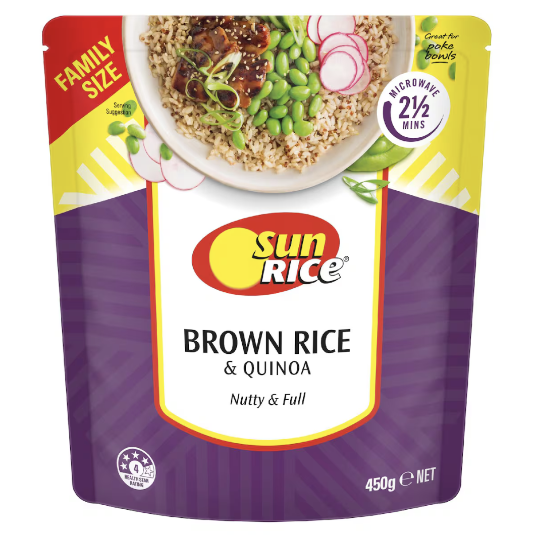 澳洲代购直邮 sunrice 微波炉快捷餐2分钟糙米藜麦袋装 450g 1袋,粮油调味/速食/干货/烘焙,速烹米饭,淘宝优惠券,粉丝福利购,淘宝优惠卷