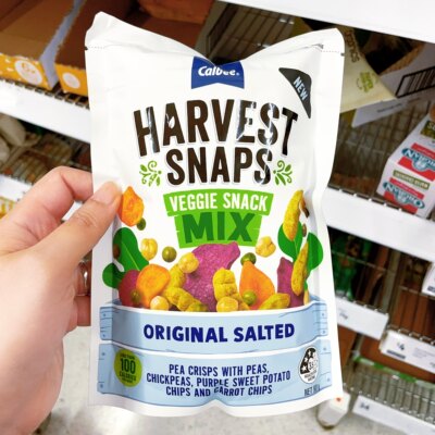 澳洲代购直邮 harvest snaps 健康蔬菜条 高纤维 无棕榈油 90g