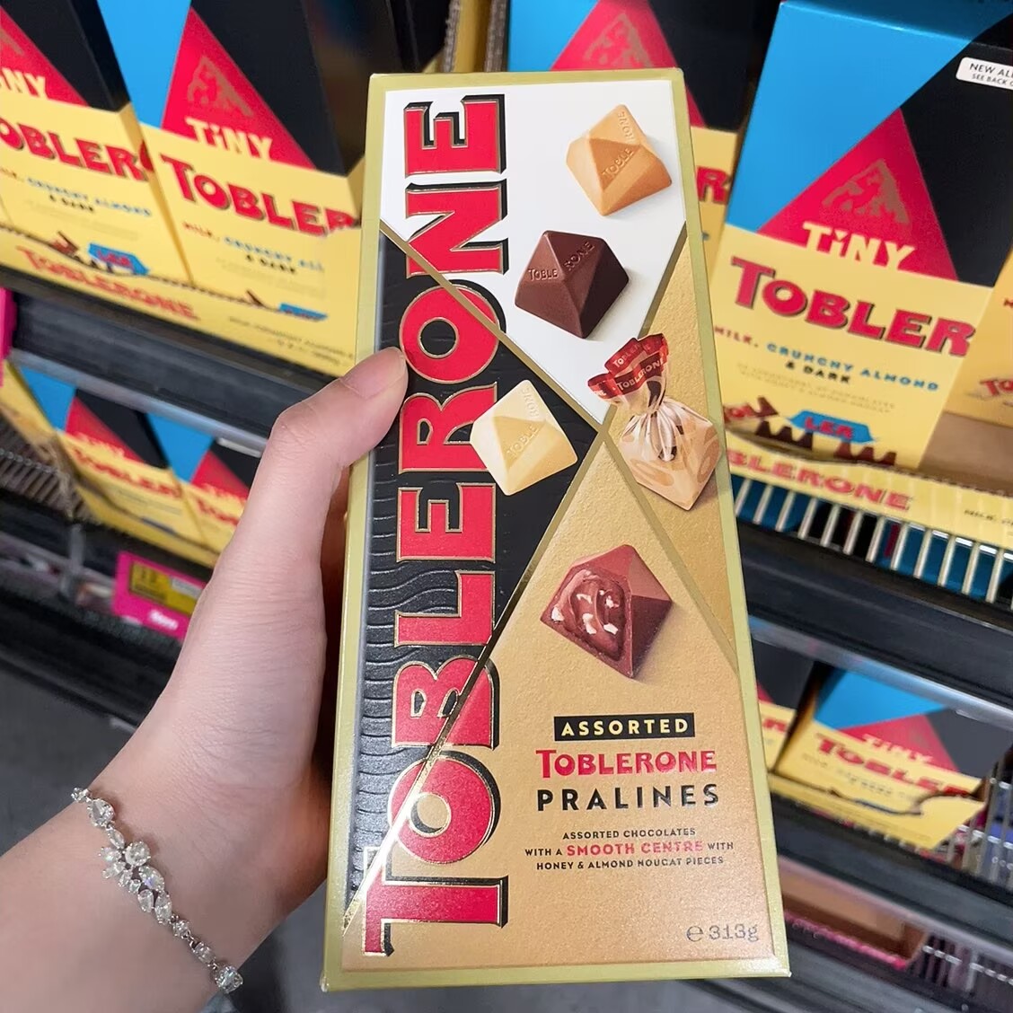 澳洲代购直邮Toblerone限量蜂蜜杏仁牛轧夹心三角牛奶巧克力 180g