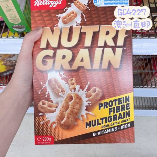 M家澳洲Kelloggs家乐氏Nutri-Grain钢铁侠谷物麦片维B铁260g
