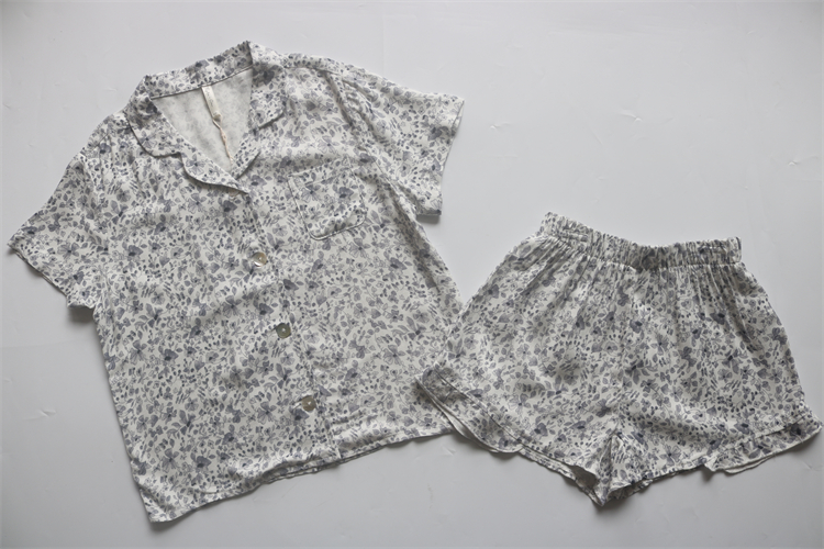 美单女童夏季人棉睡衣套装