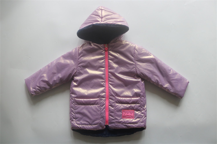 女童厚实秋冬两面穿棉服