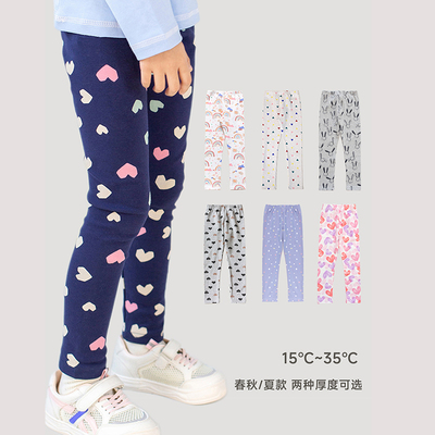 大象加女童纯棉春秋夏季打底裤