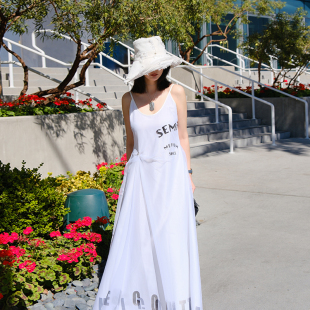 couture白色连衣裙气质春夏新款 TRACYCHU高级定制流动 默片semi