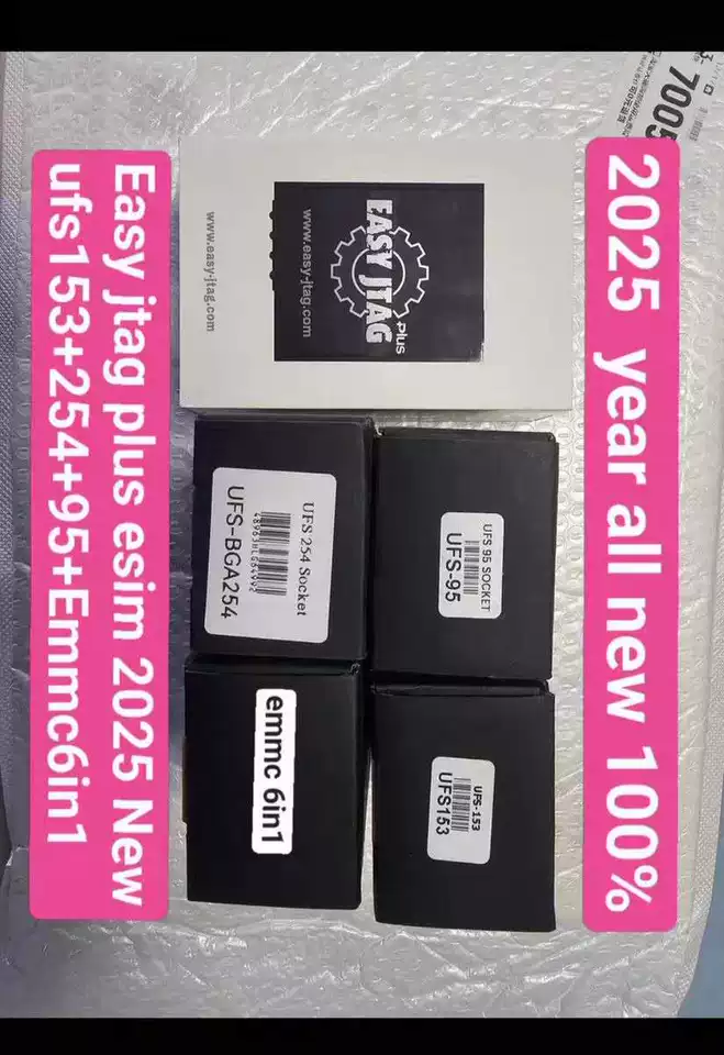 Easy jtag plus 2025原装New新编程器ufs153+254+95+Emmc6in1座