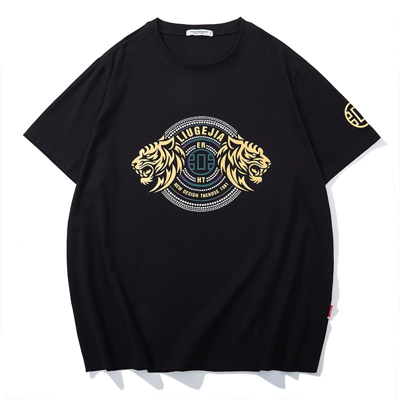 超大码肥仔潮胖子上衣服短袖T恤
