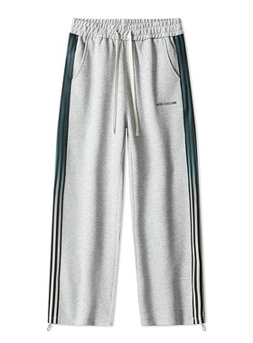 加长版男生休闲裤春秋款190瘦高个子阔腿卫裤110cm纯棉直筒运动裤