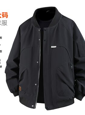 超大号肥佬胖子户外工装外套