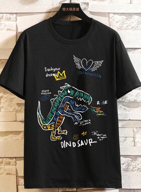 超大400斤加肥加大码夏季短袖T恤胖子圆领半袖宽松肥佬170胸体恤