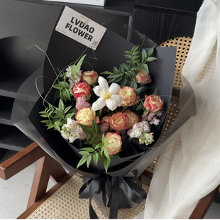 邯郸花店苹果杰克郁金香混搭花束送女友闺蜜朋友生日祝福鲜花