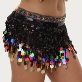 肚皮舞腰链女款 高级感配饰腰带街舞百搭爵士舞表演屁帘 2025新款