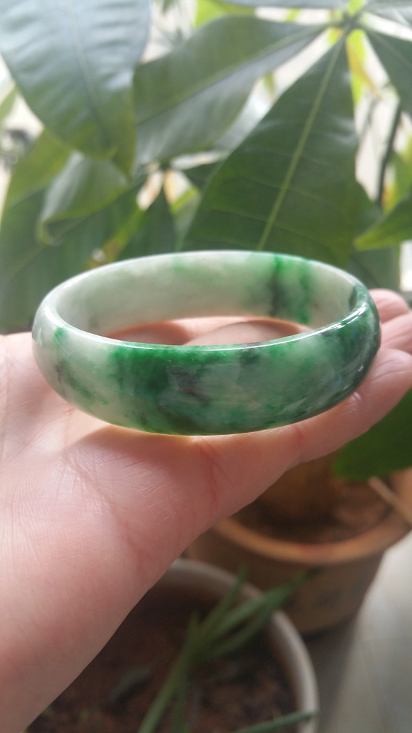 官方玉啦A翡翠手镯老坑阳绿辣绿56细糯贵妃镯 正品带权威证书