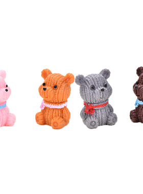 卡通动物树脂摆件儿童过家家玩具