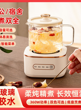 厂家直供 双炉养生杯多功能恒温炖煮一体煮茶器办公室小型养生壶