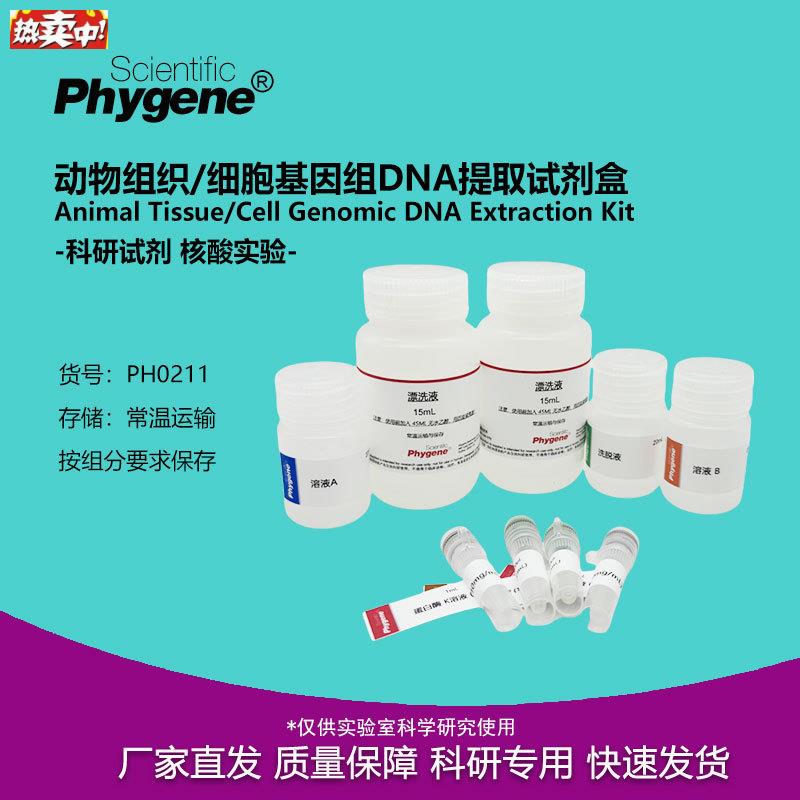 动物组织/细胞基因组DNA提取P试剂盒科研专用PH0211PHYGENE