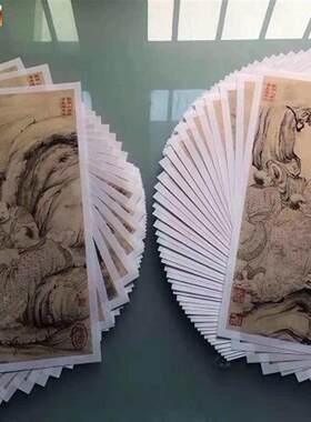 石涛百开罗汉册100张打包高清国U画绢布宣纸复制品原大尺寸