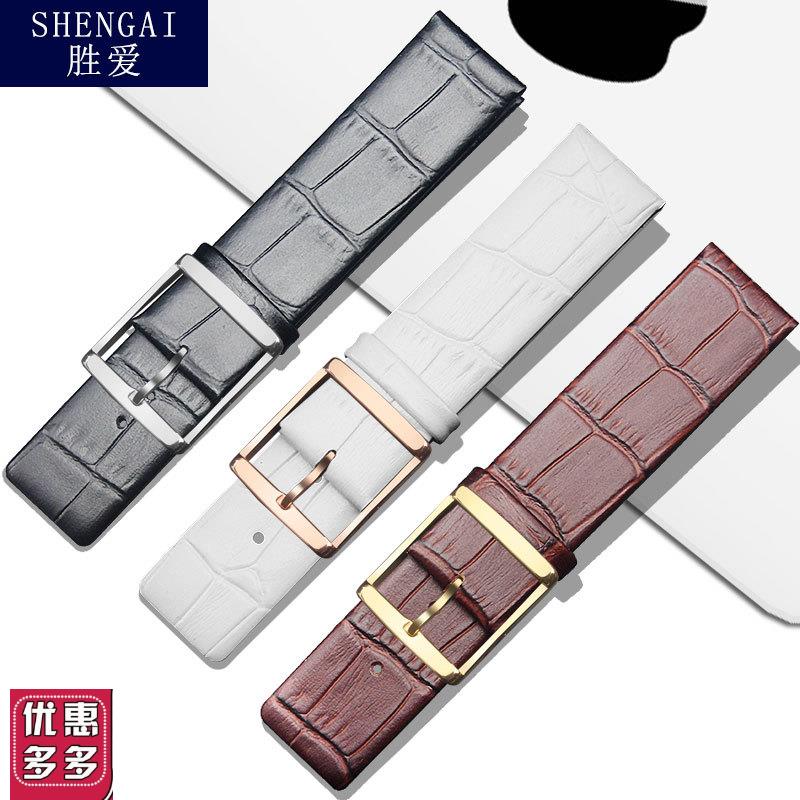 超薄CK手表表带真皮男女士16|20|22mm防水牛皮防水表链k2y.211配