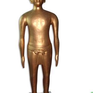 盼夕160仿古针灸模型铜人瑜伽SPA中医式养生玄关摆件工艺品装饰品