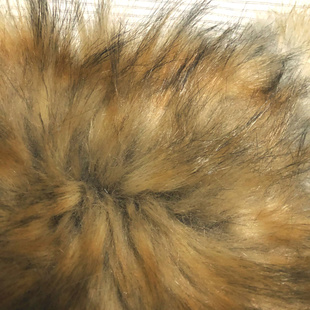 仿动物皮草毛绒面料仿狐狸人造长绒毛玩具展示背景布料兽装表演服