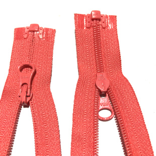 ykk3号外国红隐形龙羽绒服冲锋衣单头反装反向隐型长拉链开口拉链