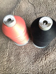 高士进口低弹丝拷边线锁边线码边线宝塔打边缝黑大卷5000米弹力线