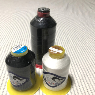 进口线柳青牌150D3股无结头丝光线锁眼线白色黑色 3000~8000高强