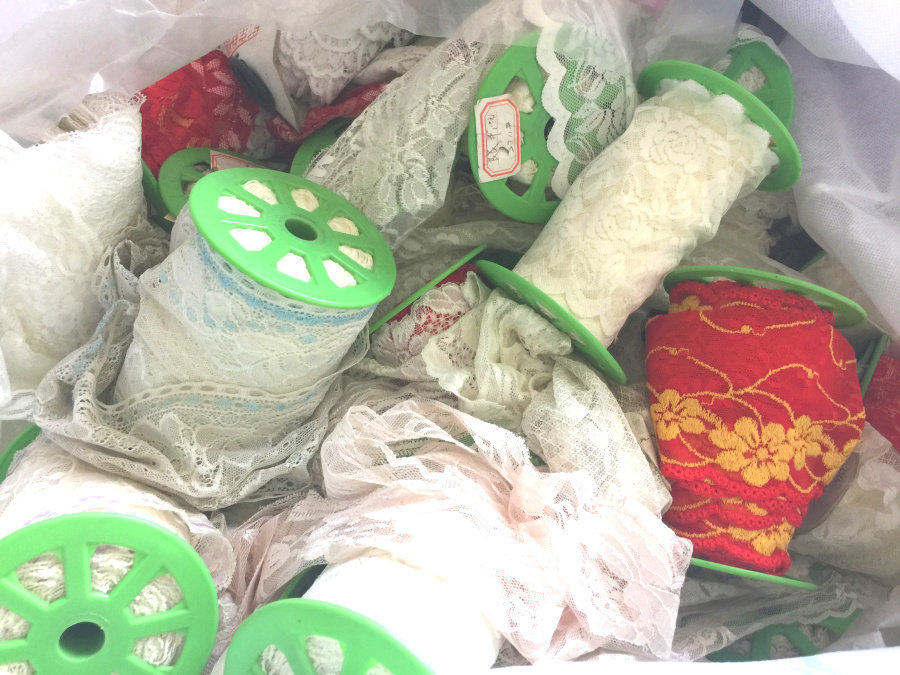 包邮论斤称蕾丝纯棉网纱花边辅料服装DIY手工专用材料,编织麻绳