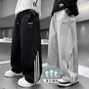 褲 復(fù)古工裝 美式 子 直筒褲 中大童痞帥男孩兒童夏款 夏季 男童夏薄款