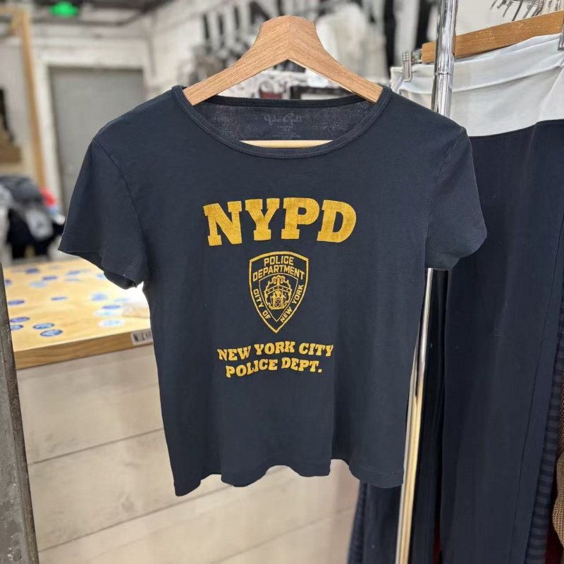 小海鸥美式NYPD印花短袖