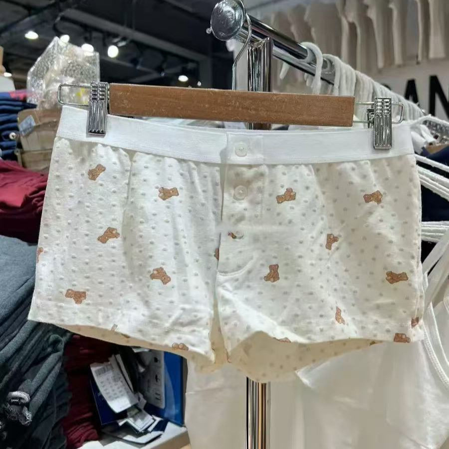 小海鸥美式爱心印花热裤