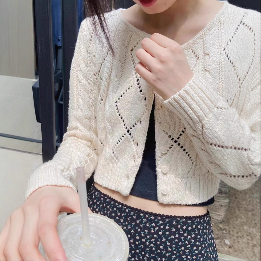 小海鸥秋冬学院风针织开衫