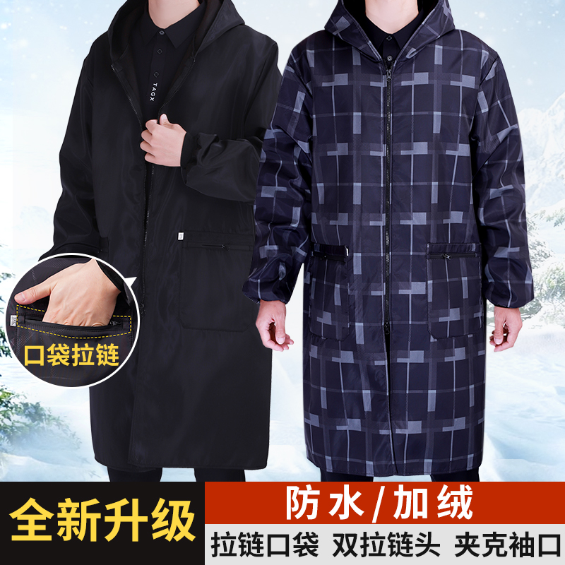 时尚新款口袋拉链加绒加厚罩衣
