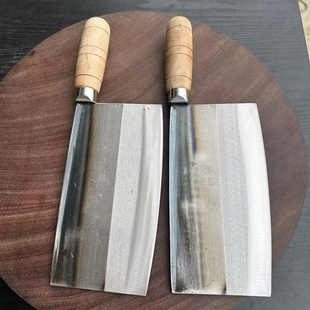 仙湖刀具锰钢手工锻打斩切刀砍鸡鸭商用铁刀菜刀家用厨师刀炮弹钢