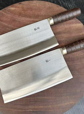 仙湖刀具50Cr15超锋利老式手工锻打厨师刀菜刀家用斩切刀切熟食刀
