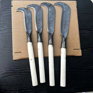 广西仙湖钢刀弹簧钢纯手工锻打弯刀砍柴镰刀农用砍竹子砍树刀铁刀