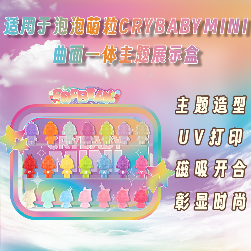 泡泡玛特萌粒亚克力展示盒