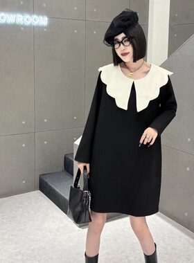 甜美A字裙大码显瘦连衣裙