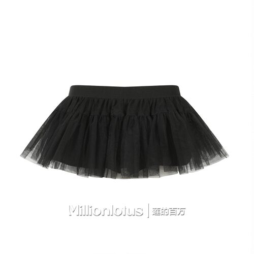 莲的百万半裙甜美爆棚白色网纱芭蕾裙公主范 日常出街蓬蓬裙裙撑