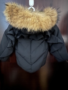 真毛领女童羽绒服儿童短款加厚外套