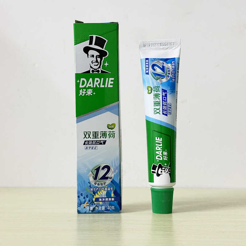 护龈去口气双重薄荷牙膏好来清新