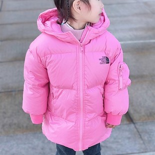 女童羽绒服2024新款洋气韩版婴儿童一岁女宝宝冬装中长款保暖外套