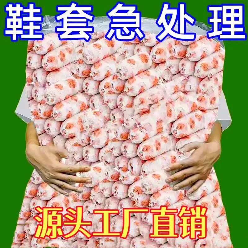 无纺布加厚印花鞋套可洗耐磨成人脚套鞋罩一次性室内家用待客防滑