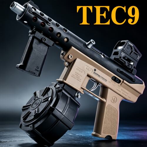 悍迪TEC9火控夜光版电动回膛短突玩具枪三角洲行动wargame发射器