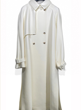 意大利代购GIADA迦达2025新款白色长款风衣