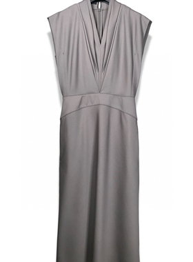 米兰代购GIADA迦达2024秋冬新款灰色羊毛连衣裙