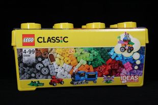 儿童益智玩具 乐高积木lego 10696 小颗粒 自由积木桶装 男孩女孩