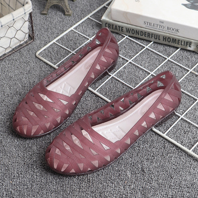 软塑胶果冻鞋防水防滑