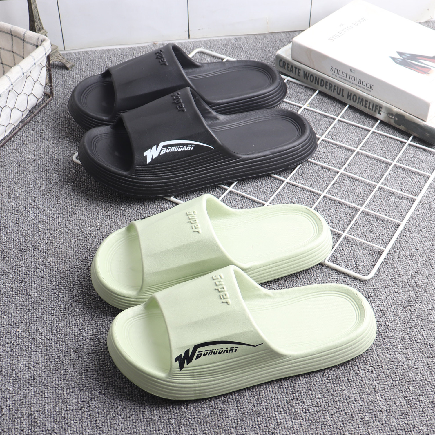 居家凉拖鞋超轻EVA夏季防滑卧室内男女情侣款静音防水浴室拖软底